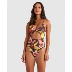 5025171 Roxy Womens Marakech One Piece Swimsuit - CHOCOLATE PLUM MARRAKECH