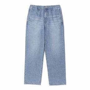 [seriesbleu] WASHED DENIM PANTS (SEMI-WIDE)_S2PDM24501BUL