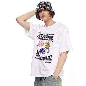 Flower Patch Tee White