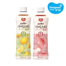 보성홍차 아이스티 제로 레몬 500ml x12개 + 복숭아 500ml x12개