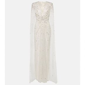 23FW Jenny Packham 브라이덜 Sweet Wonder sequined 케이프 가운 1550864