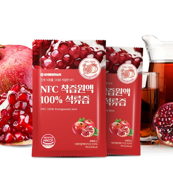 3+1 NFC착즙원액 100%석류즙 70ml x 30포 (3개 구매시 1개 증정)