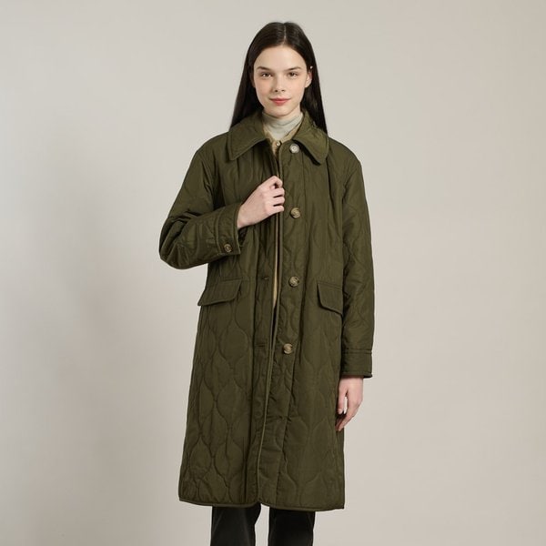 [여주점] 올앤선드리 물결퀼팅 롱패딩점퍼 A5WAR122