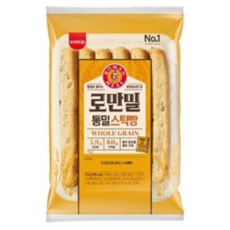  [비동시][JH삼립]로만밀 통밀 스틱빵 6개입(210g) 4봉
