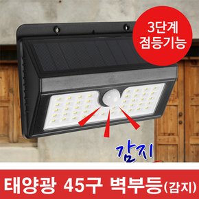 태양광 45구 감지벽부등 LED등  동작감지등 45LED