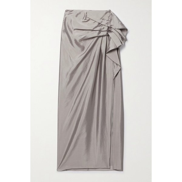 에이지 이머전 드레이프 실크 블렌드 맥시 스커트 1647597326134804