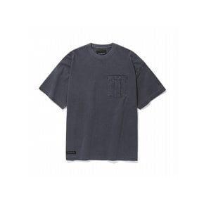 BLACKSERIES GARMENTS DYING POCKET S/S T-SHIRTS 크라운네이비