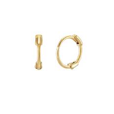 14k Point One Touch Earrings YG(1ea)