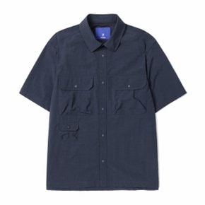 [series bleu] MULTI-POCKET HALF SHIRT (SEMI-OVER)_S2SFM24521NYX