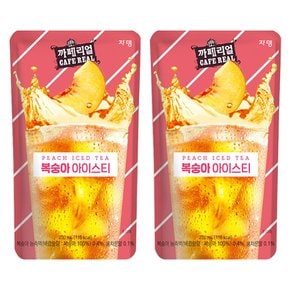 쟈뎅 까페리얼 복숭아아이스티  230ml x 50개(박스)파우치 음료