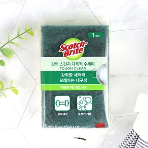3M 스카치브라이트 강력 스펀지 다목적 수세미 (소형) 양면