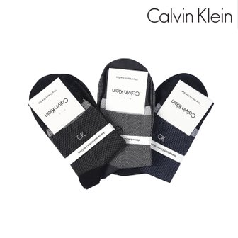 Calvin Klein 남성 버드아이 중목 양말 CKL32228