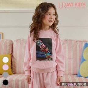 아동복 공용 컬러 벌룬 긴팔 맨투맨 티셔츠_2025CT582