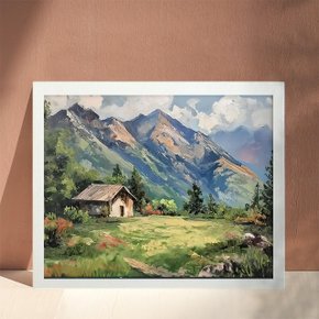 골피아 DIY 그림그리기 유화세트 40 x 50 cm, 산속의집