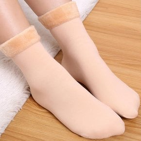 여성 융털 기모 양말 따뜻한 방한 보온 따뜻한 겨울 밍크 양말