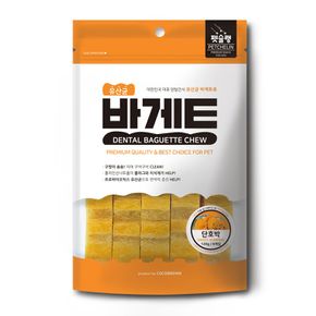 강아지 애견 치석제거 덴탈 바게트 단호박 6P