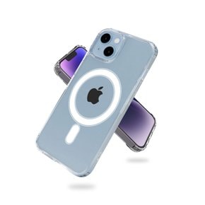 아이폰14 (6.1inch)인기 맥세이프호환 핸드폰 심플 젤리 무선 충전 TPU케이스