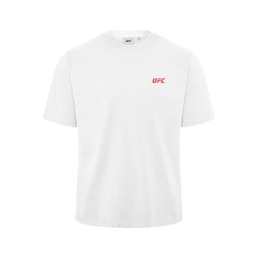 UFC SPORT 소로나 릴렉스핏 반팔 티셔츠 화이트 U2SSV2317WH, U2SSW2317WH