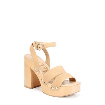  우먼 샘에델만 SAM EDELMAN Rosalind 플랫폼 블록 힐 샌달 샌들 - Sesame 8838323