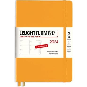  독일 불렛저널 로이텀 2024 다이어리 LEUCHTTURM1917 367615 Weekly Planner Medium A5 with Ext