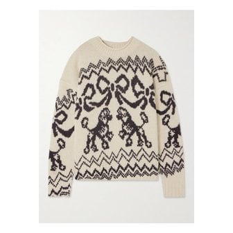 아크네스튜디오 울 혼방 자카드 스웨터 크림 1647597355986666