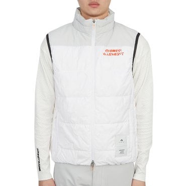 혼가먼트 다이얼로그 HCM 2C AD07 WHITE 남자 골프 패딩 조끼