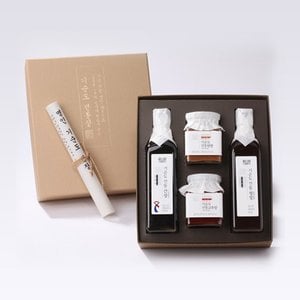 모두의식탁 [전통명인] 전통장 실속 선물세트 7호 960g[된장+고추장+간장+맛장]