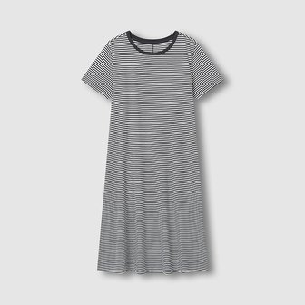 JAJU 여 소프트 반팔 파자마 원피스 J2062030670BD