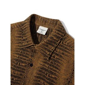 Saline Cotton Shirt S102 Cashew Brown