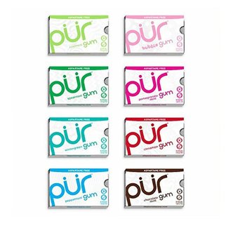  [해외직구]PUR Xylitol Chewing Gum 퍼껌 자일리톨 츄잉껌 무설탕 버라이어티 벌크 9피스 8팩