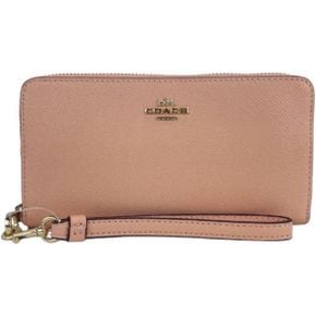 영국 코치 지갑 Coach Womens Long Zip Around Wallet Crorain 레더 Faded Blush One size 17446