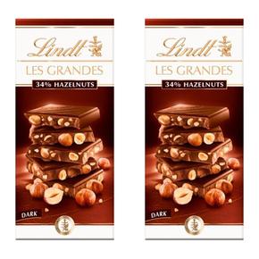 [해외직구] Lindt 린트 레그란데 헤이즐넛 다크초콜릿 바 100g 2팩