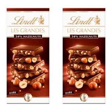  [해외직구] Lindt 린트 레그란데 헤이즐넛 다크초콜릿 바 100g 2팩