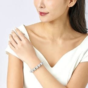 넬]S999 육자진언 소원성취 은 밴딩 팔찌[36131015]