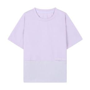 배색 포켓 라운드 티셔츠 (SGIBE5817)