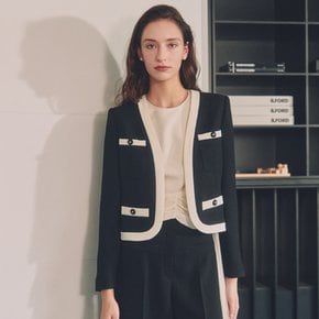 Evelyn / Contrast Short Jacket