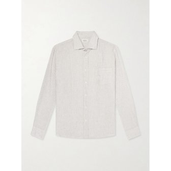 Hartford 하트퍼드 폴 스트라이프 리넨 셔츠 46376663163009503