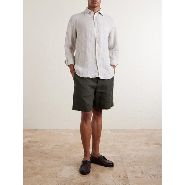 하트퍼드 폴 스트라이프 리넨 셔츠 46376663163009503