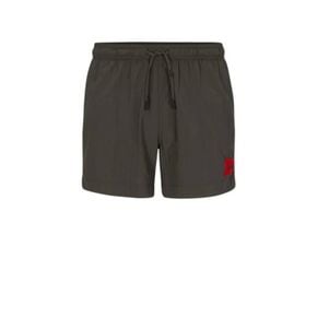 HUGO Quick-dry swim shorts with red logo label 71607106