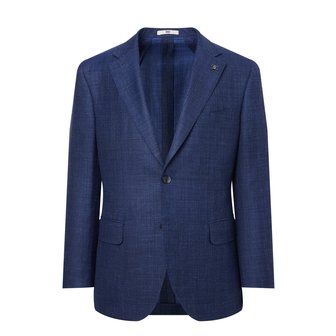 닥스 [24SS] [LORO PIANA 원단] 울실크린넨 체크 자켓 DMJA4AC01B3