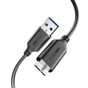 USB 3.0 A to 마이크로B 외장하드 연결 케이블 1m