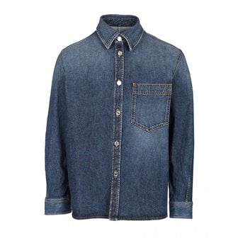 지방시 남성 페이드 데님 셔츠 BM615W516L 401 Blue /15 577956