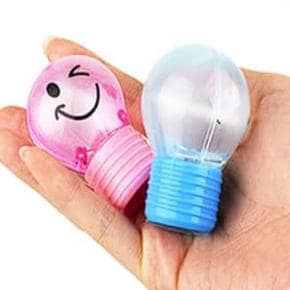 물결샵 전구모양 휴대용 연필깎이 문구 수동 꿀생활 학용품 신학기 용품