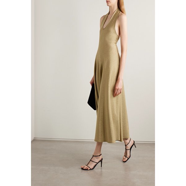 케이트 멜리나 루렉스 홀터넥 미디 원피스 46376663162921666