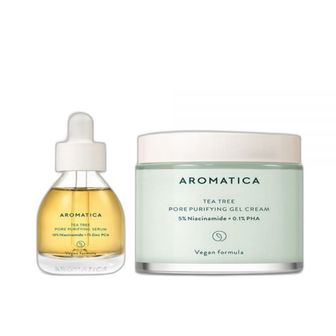  AROMATICA 아로마티카 [모공관리]티트리 포어 퓨리파잉 세럼 30ml+젤크림 100ml