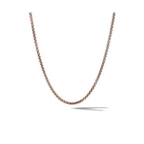 David Yurman 박스 체인 네크리스 목걸이 인 18K 로즈 골드 9168111