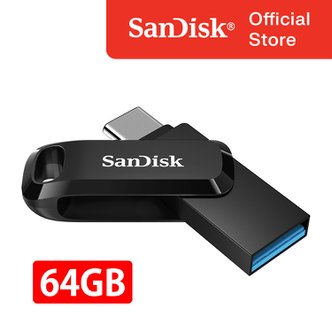 샌디스크 USB 메모리 SDDDC3 울트라 듀얼 GO C타입 OTG 64GB 64기가 USB 3.2 Gen1 블랙 BLACK