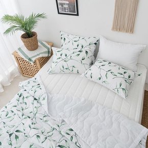 P00000SF BEDCOVER 여름 이불 나뭇잎 인견 Q 포레스트