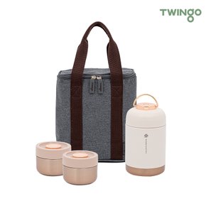 [BIZ][TWINGO] 트윙고 뉴트윙클 죽통 보온도시락 1090ml 3종W세트