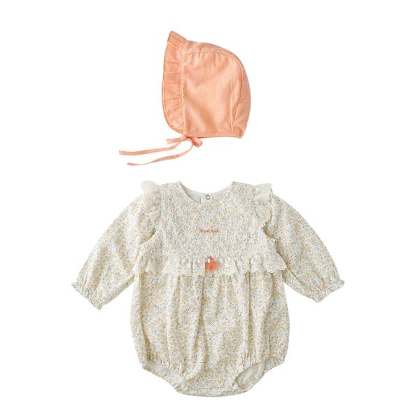 [여주점] [오프라벨 여주점] 밍크뮤 (OR) 쁘띠플라워SET바디슈트 (35112-604-11)